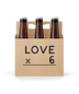 Six-Pack Holder, Cardboard - Love X 6