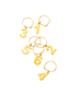 Belmont Gold Plated Wine Charms (set of 6)