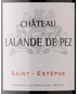 2019 Ch Lalande de Pez - Saint Estephe (750ml)