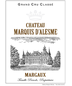 2019 Chateau Marquis D'alesme Becker Margaux 3eme Cru Classe Chateau Marquis D'alesme 750ml