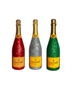 Veuve Clicquot Brut Yellow Label 750ml (holiday Glam Edition) Set Of 3
