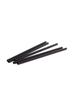 Buswell Reusable Black Straw 7in 10pk Polypropylene