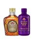 Crown Royal Sour With Black Cherry and Crown Royal Canadian Vanilla Whiskey Bundle