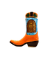 Chula Parranda Reposado Orange Ceramic Boot