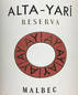 2019 Alta-Yari Reserva Malbec