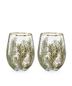 Woodland Stemless Wine Glass Set by Twine