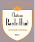 2015 Chateau Barde-haut Saint-emilion Grand Cru Classe 750ml