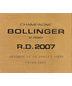 2007 Bollinger Extra Brut Champagne R.D.