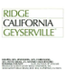 Ridge Geyserville Alexander Valley California, 375ml