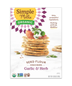 Simple Mills Organic Garlic + Herb Seed Flour Crackers 4.25 Oz