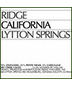 2018 Ridge Lytton Springs Zinfandel 2019
