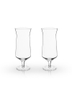 Angled Crystal Hurricane Glasses by Viski