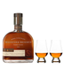 Woodford Reserve Double Oaked Bourbon Whiskey & Glencairn Whiskey Glass Set