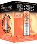White Claw Peach Vodka Soda 4-pack Cans 12 oz