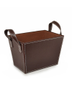 Stone Gate Wine & Spirits Faux Small Leather Basket Handles - Brown