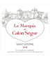 2019 Chateau Calon-segur Le Marquis De Calon-segur Saint-estephe 750ml