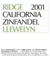 2001 Ridge - Llewelyn Vineyard Zinfandel (750ml)