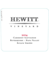 2017 Hewitt Vineyards Cabernet Sauvignon Estate Grown Rutherford 750ml