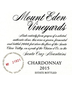 2018 Mount Eden Vineyards Chardonnay Estate Bottled Santa Cruz Mountains 750ml