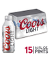 Coors Brewing Co - Coors Light (15 pack 16oz cans)