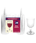 Party Essentials - 5.5 oz. Clear Wine Glasses- 20 Count