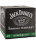 Jack Daniel's Tennessee Whiskey and Ginger Ale 4 Pk / 4-355mL