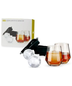True Whiskey Glass And Sphere Ice Tray Set