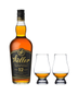 W.L. Weller Aged 12 Years Bourbon Whiskey & Glencairn Whiskey Glass Set