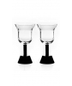 Ettore Sottsass - Orfeo Calice Acqua Nero Water Goblet (Black) (Twin Pack) 20cl