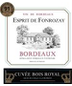 2020 Esprit De Fonrozay Bordeaux Cuvee Bois Royal 750ml