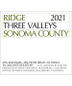 2021 Ridge - Three Valleys Sonoma County (750ml)
