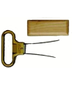 Ahh Super Two-Prong Cork Extractor Birch wood sheath, Brass Plated