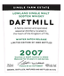 Daftmill - 2007 Winter Batch Release Single Malt Scotch (750ml)