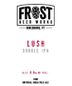 Frost Beer Works - Lush Double IPA (4 pack 16oz cans)