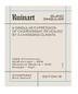 House of Ruinart Champagne Brut Nature Blanc Singulier Edition 18 NV