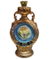 1978 Jim Beam Decanter 135 Months 40% 750ml Gold ceramic with embossed yellow rose on a light blue