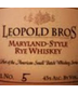 Leopold Brothers Maryland-Style Rye Whiskey 4 year old