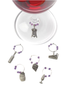 True Brands Winery Pewter Wine Charms