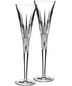 Waterford Crystal Lismore Diamond Toasting Flutes 2/glass