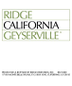 Ridge - Geyserville California (750ml)