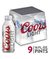 Coors Brewing Co - Coors Light (9 pack 16oz cans)