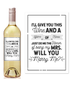 Be My Mrs Wine Label