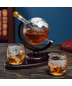 Larsen Whiskey Decanter Globe and Glassware Set