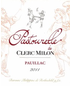 2012 Pastourelle de Clerc Milon Pauillac