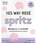 Yes Way Rosé Spritz Blueberry + Lavender 4 Pack (250ml)