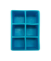 2in Square Ice Cube Tray Blue