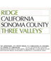2019 Ridge - Zinfandel Sonoma County Three Valleys