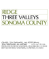 2021 Ridge Vineyards Three Valleys