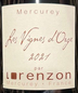 2021 Lorenzon/Bruno Mercurey Rouge Les Vignes d&#x27;Orge